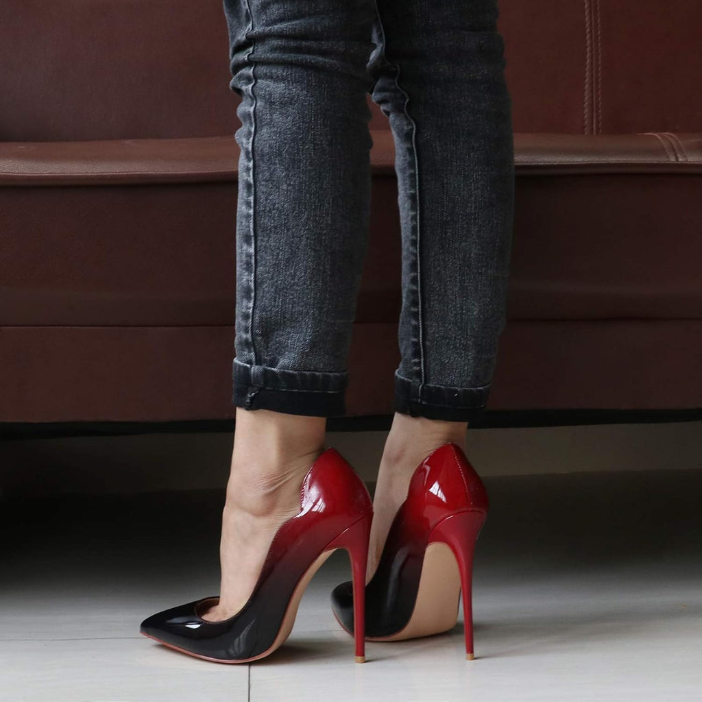 High Heels for Women, 4.72 Inch/12Cm Pointed Toe Dress Shoes Stiletto Heels Evening Party Pumps