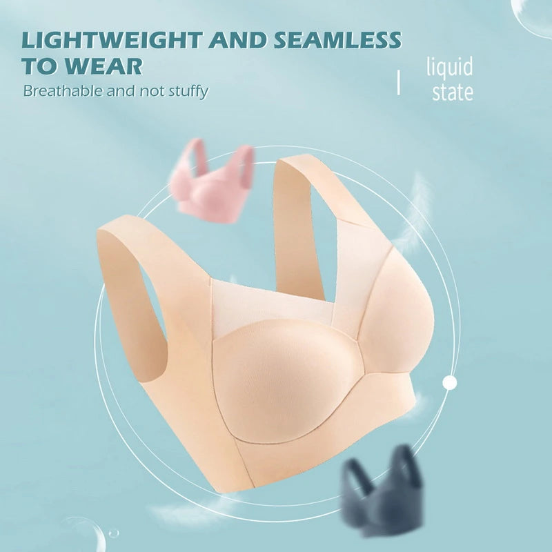 Seamless Push-Up Mesh Patchwork Bralette